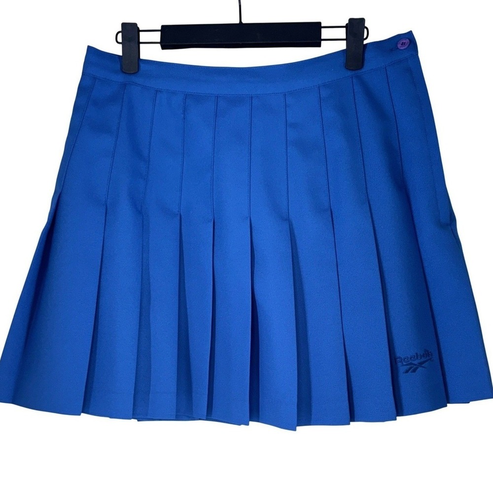 Reebok Pleated Athletic Skirt Womens Size 14 Blue Tennis Golf Skort 90's Y2K EUC